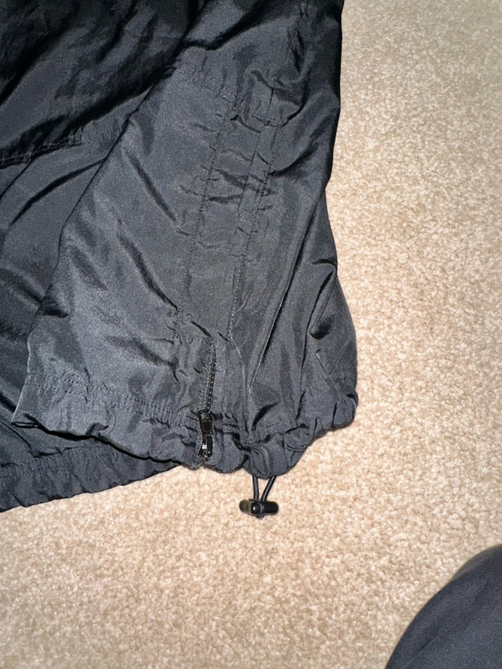 Nike Black Baseball Windbreaker Jacket with White Logo - Picture 4 of 5